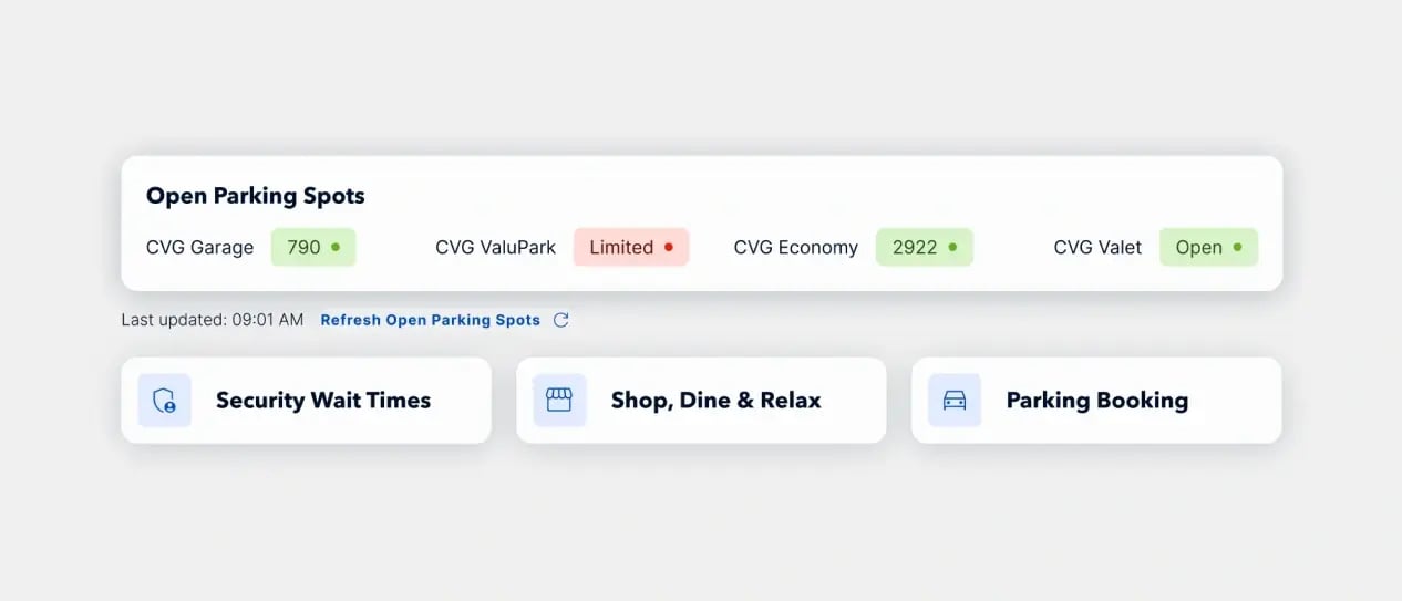 Accessible dashboard with clear fonts, strong contrast, and consistent color scheme; buttons are distinct from static content for easy navigation.